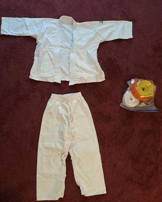 Judogi bambina/o + 3 cinturi