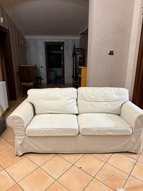 Divano a 3 posti IKEA EKtorp bianco sfoderabile