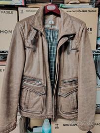 Giubbotto in vera pelle DANIEL ROSSO – Taglia 52