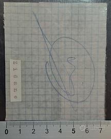 autografo Zinedine Zidane