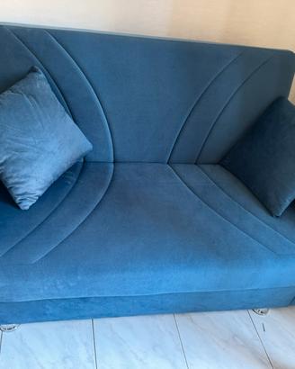 Divano due posti nuovo blu Dhalia