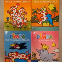 4 libri di Pimpa con copertina rigida