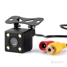Telecamera auto 4 LED 120° mini impermeabile