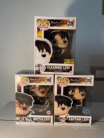 Lotto funko pop levi ackermann attack on titan