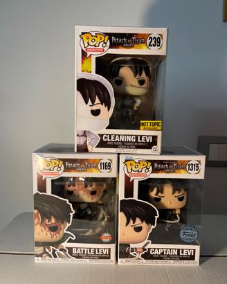 Lotto funko pop levi ackermann attack on titan
