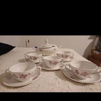 Zuppiera e tazze Laveno