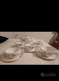 Zuppiera e tazze Laveno