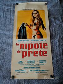 Locandina cinema del film La nipote del prete 