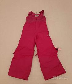 Salopette pantaloni sci bambina 3-4 anni