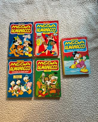 Lotto 5 Fumetti Classici Disney Vintage