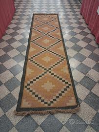 tappeto guida Kilim indiano 3,15x0,82cm