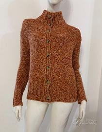 WEEKEND MAX MARA Maglione cardigan arancione rosso