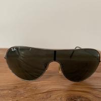 Occhiali da sole Rayban neri a mascherina