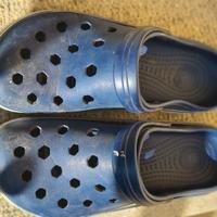 ciabatte gomma tipo Croks numero 42/43 blu