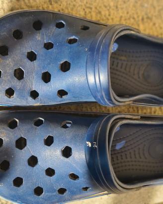 ciabatte gomma tipo Croks numero 42/43 blu