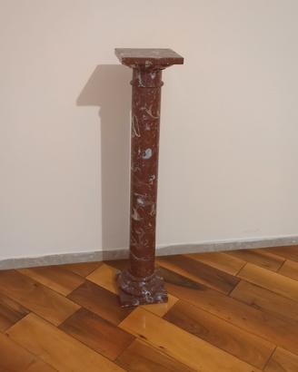 Colonna Classica in Marmo Rosso – h104 cm
