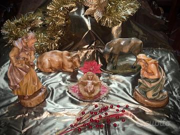 Statue in legno per presepio