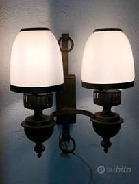 Applique da muro in ottone vintage