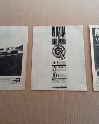 3 x Pubblicita' BMC Mini Morris Cooper originali