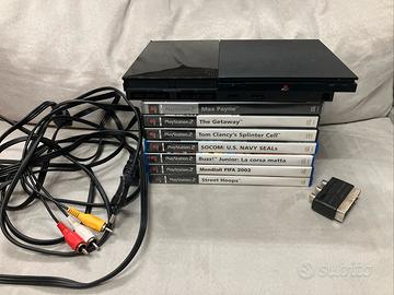 Bundle PlayStation 2 Slim (SCPH-90004) + 7 giochi