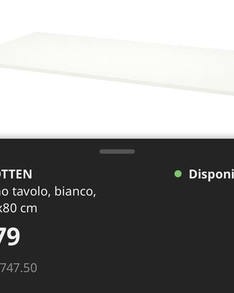Vetro Scrivania  160x80