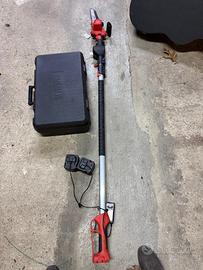 Forbici motosega e asta a batteria