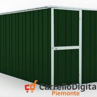 deposito attrezzi giardino 175x307 verde scuro