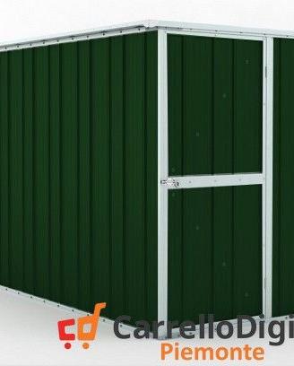 deposito attrezzi giardino 175x307 verde scuro