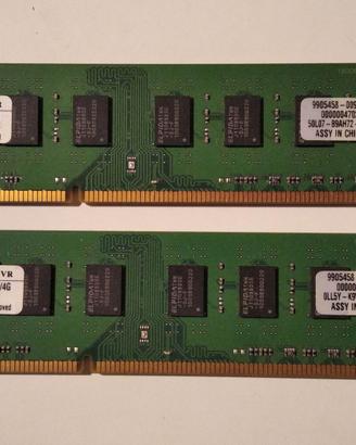 2 moduli di memoria Kingston da 4 GB