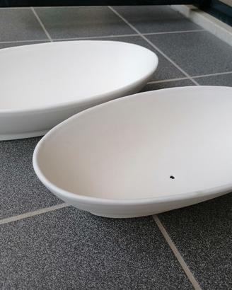 2 vasi design di terracotta per piante 