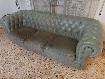 Divano Chester 3 posti PELLE, trasporto