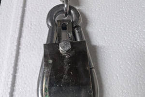 Moschettone salpa ancora regolabile acciaio inox