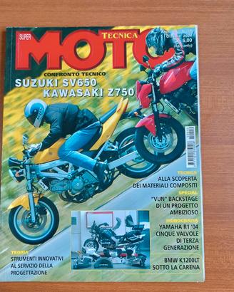 Super moto tecnica 2004 suzuki sv650 kawasaki z750