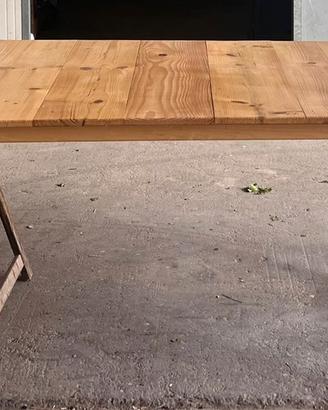 Piano in legno grezzo/rustico 3x1 mt