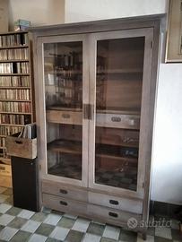 Mobile vetrina cucina in legno