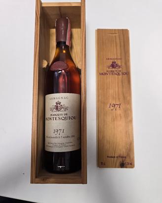 Armagnac MARQUIS DE MONTESQUIOU 1971 con Box in Le