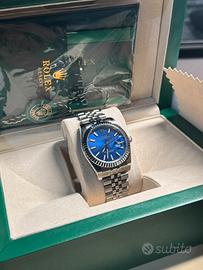 Orologio da ploso uomo analogico quadrante blue
