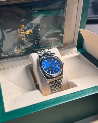 Orologio da ploso uomo analogico quadrante blue
