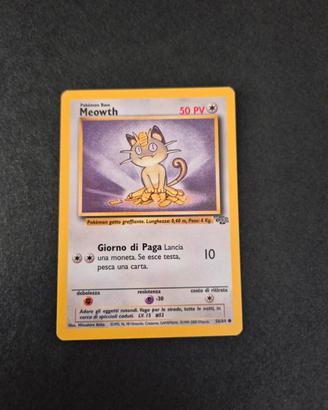 Carta Pokémon Meowth 56/64 Jungle ITA