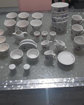 Servizio tazze tazzine coppe gelato HelloKitty 50