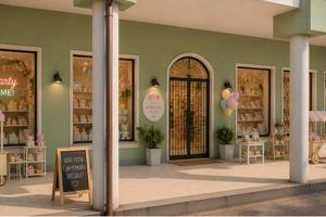 Ampio locale con spazio esterno