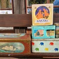 Scatole latta vintage Bertolini Ambrosoli