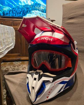 Casco da Cross Airoh + Mascherina