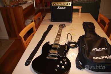 CHITARRA ELETTRICA EPIPHONE SG BLU NOTTE + AMPLIF