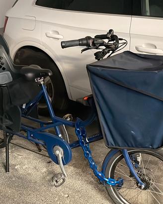 bici con telaio allungato porta bimbi