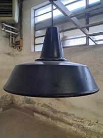 Lampada industriale vintage smaltata