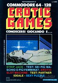 Commodore 64/128 Cassetta e Opuscolo Erotic Games