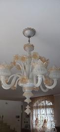 Lampadario in vetro di murano
