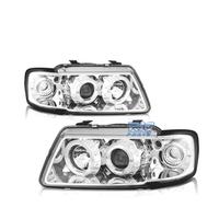 FARI PER AUDI A3 8L 96-00 ANGEL EYES FONDO CROMATO