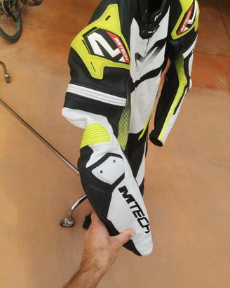 tuta moto 54 mtech uomo in pelle intera 